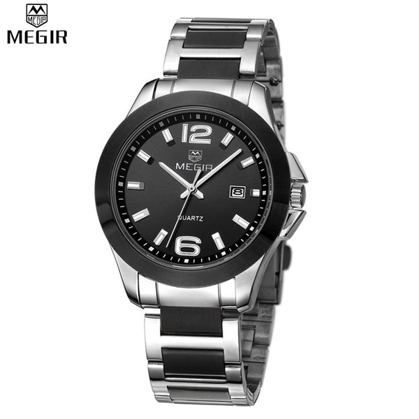HOT Sell Megir  Men Watches Top Brand Luxury Men Military Wrist Watches Full Steel Men Sports Watch Waterproof Relogio Masculino