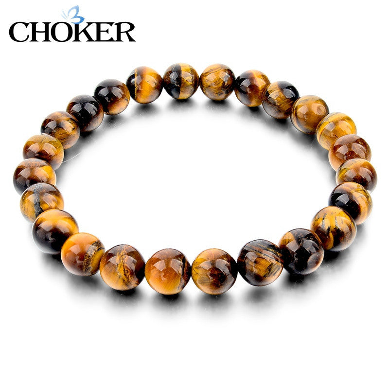 Tiger Eye Love Buddha Bracelets & Bangles Trendy Natural Stone Bracelet For Women Famous Brand Men Jewelry 2016 New Pulseras