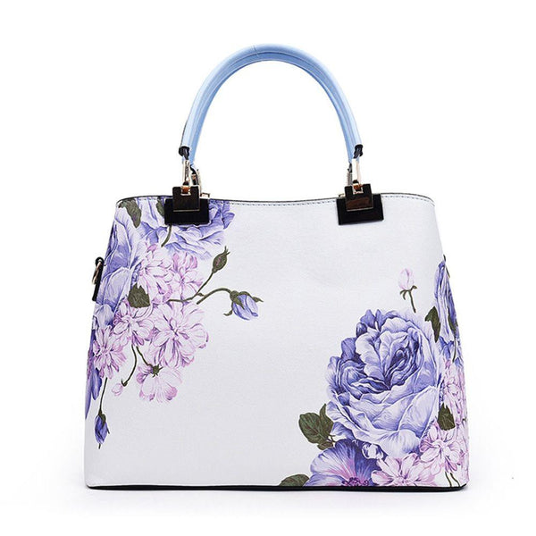 2016 Luxury Brand Women Handbags Floral Printed Designer High Quality Top-Handle Tote Bag for Ladies Fashion Female Shoulder Bag