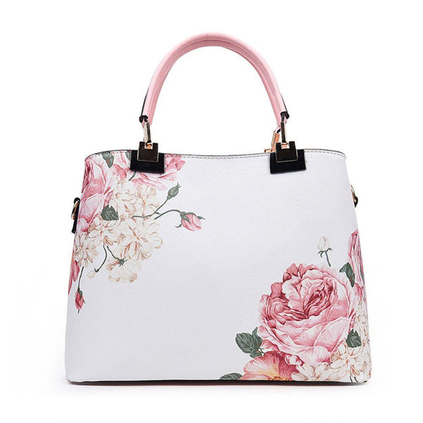 2016 Luxury Brand Women Handbags Floral Printed Designer High Quality Top-Handle Tote Bag for Ladies Fashion Female Shoulder Bag