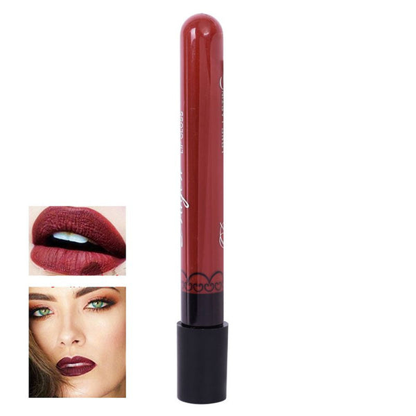 Lip Gloss Brand Long Lasting Waterproof Lip Liquid Pencil Matte Lipstick Nude Beauty Makeup Lip Gloss