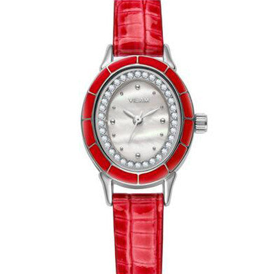 New Fashion Women Diamonds Dress Watch Ladies Casual Quartz Watch Leather Wrist Women Watches Brand VILAM Relogio Feminino