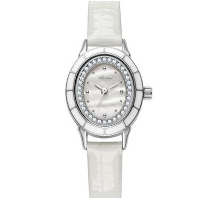 New Fashion Women Diamonds Dress Watch Ladies Casual Quartz Watch Leather Wrist Women Watches Brand VILAM Relogio Feminino