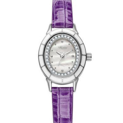 New Fashion Women Diamonds Dress Watch Ladies Casual Quartz Watch Leather Wrist Women Watches Brand VILAM Relogio Feminino