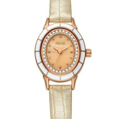 New Fashion Women Diamonds Dress Watch Ladies Casual Quartz Watch Leather Wrist Women Watches Brand VILAM Relogio Feminino